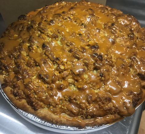Caramel Apple Crumble Pie - Gluten Free