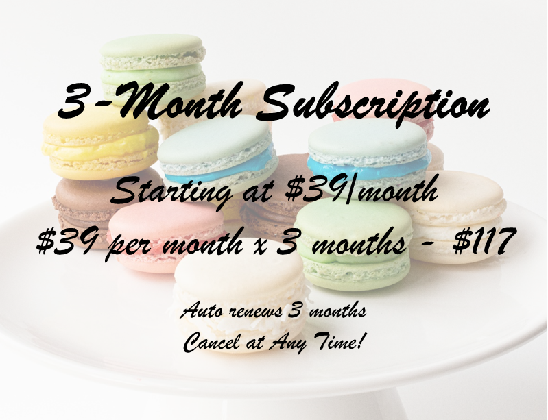 Macaron Subscription - 3 Month